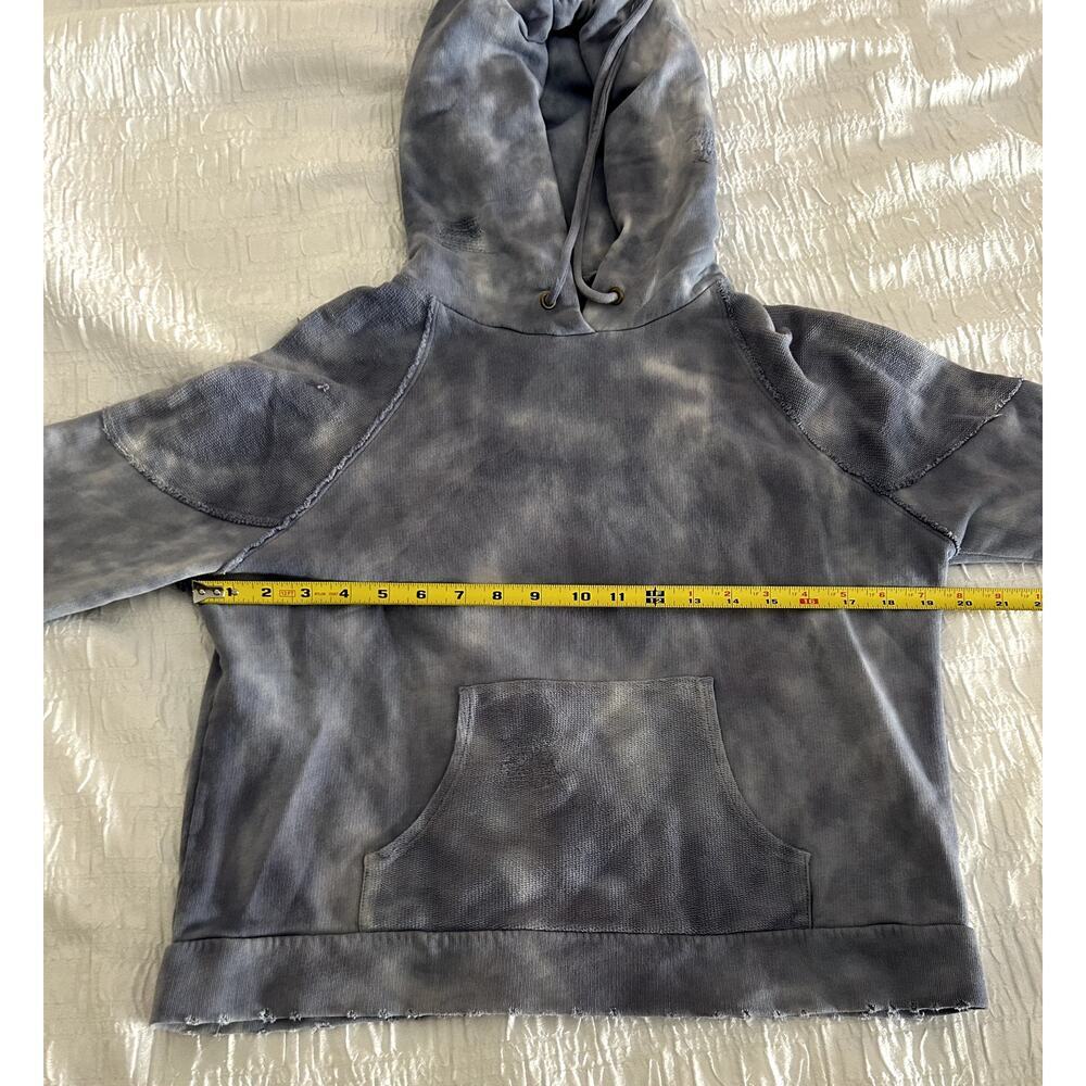 Love Shack Fancy Anarosa Hoodie- Washed Denim Size Small - Picture 7 of 11